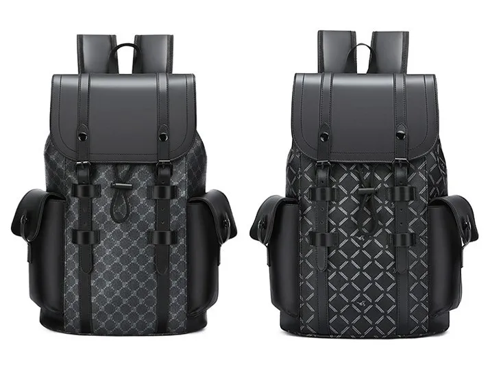 Sac à dos tendance pour ordinateur, housse en cuir PU, sacoche pour ordinateur portable, idéale pour le voyage et l'école